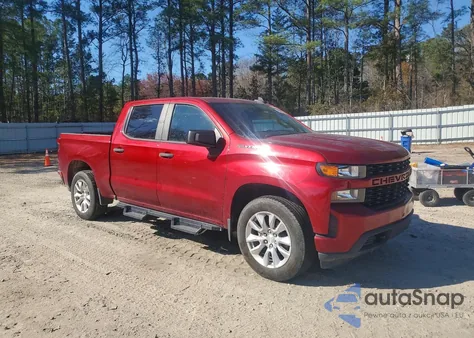 2021 Chevrolet Silverado C1500 Custom z USA, uszkodzony, nr VIN 3GCPWBEKXMG333939